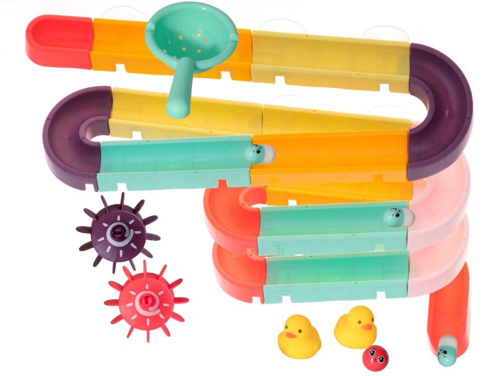 Kids Bath Toy Water Slide with Ducks (3)
