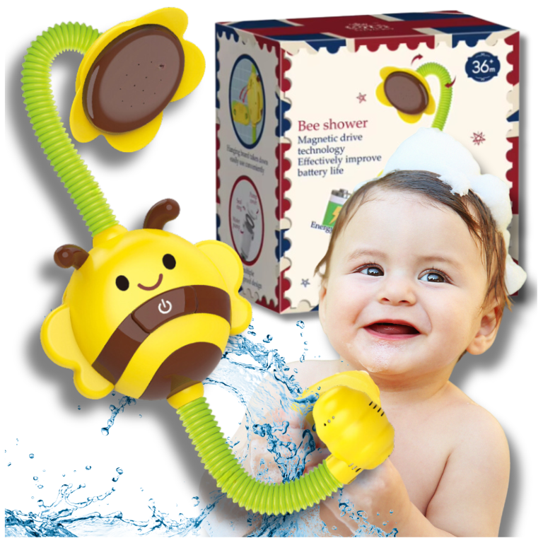 Sunflower Bee Fountain Bath Toy Shower for Toddlers