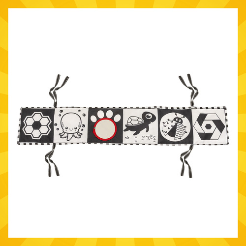 Kruzzel Soft Sensory Book for Babies 26461, High Contrast Newborn Toy (3)