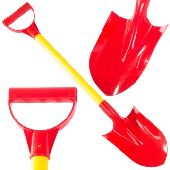 Children’s plastic sand and snow shovel, 65 cm, colorful