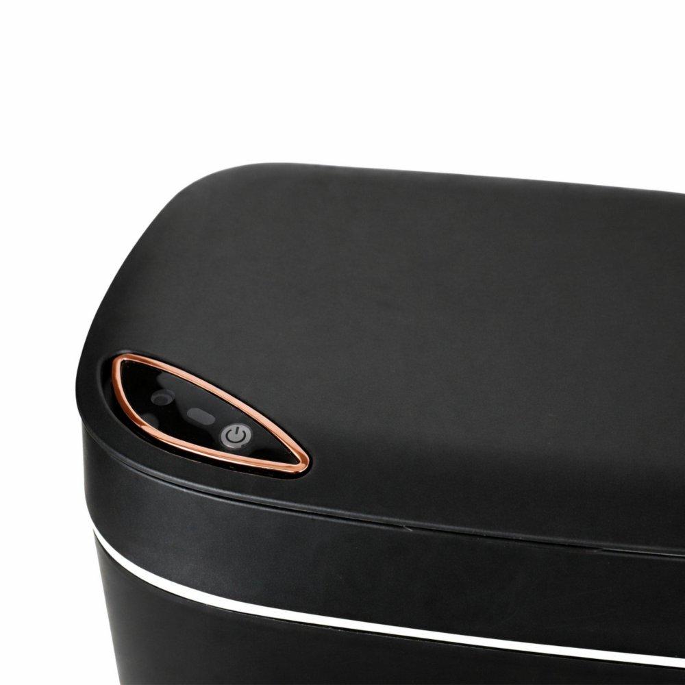 Automatic Trash Can with Motion Sensor 12L, Touchless Waterproof Bin, Black (1)