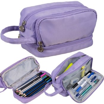 Maaleo 24518 Four-compartment Extendable Pencil Case, Purple