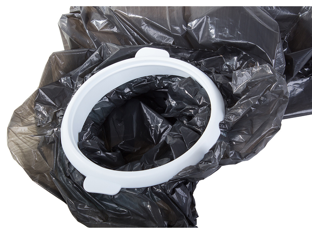 Hanging Trash Garbage Bag Holder Rack with Lid (4)