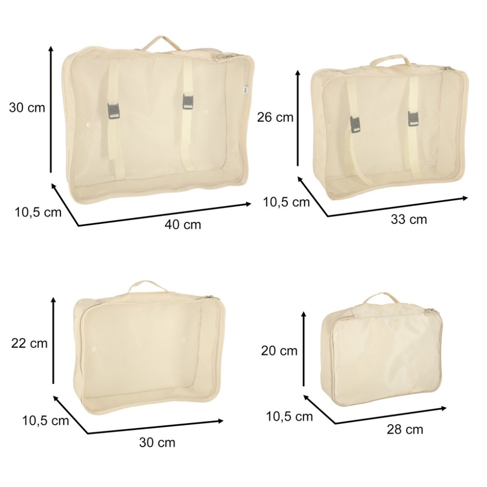 Luggage Suitcase Organiser Travel Garment Bags for Clothing, Underwear, Cosmetics etc., Set of 8 (0)
