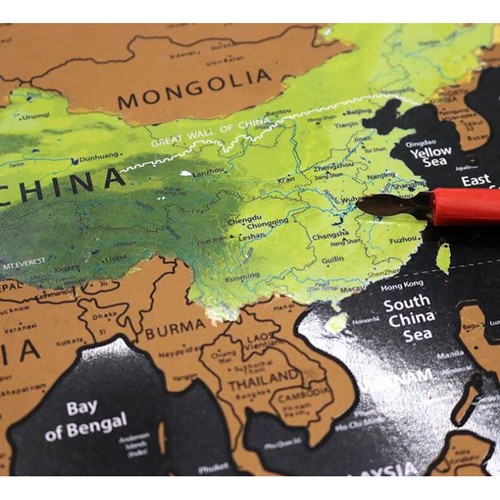 World Map Scratch Card Poster Best Gift for Traveler 23442 (with Accessories) (2)