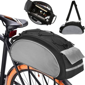 Comfortable Bicycle Bag on the Trunk 13L, Black