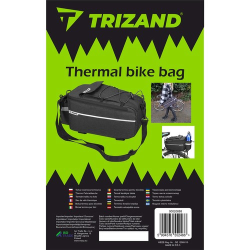 Trizand 20888 Insulated Bike Rack Bag, 9L Thermal Trunk Cooler (0)