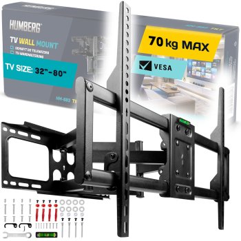 Humberg Heavy-Duty TV Wall Mount for 32-80 Inch TVs, 70 kg