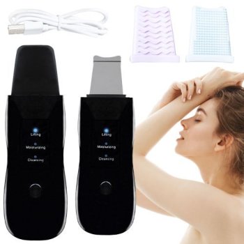 Ultrasonic Cavitation Peeling Machine Pore Cleaning Device, Black