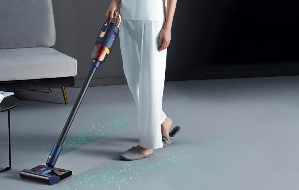 Wireless Cordless Vertical Vacuum cleaner Deerma VC20 Pro, Blue (5)