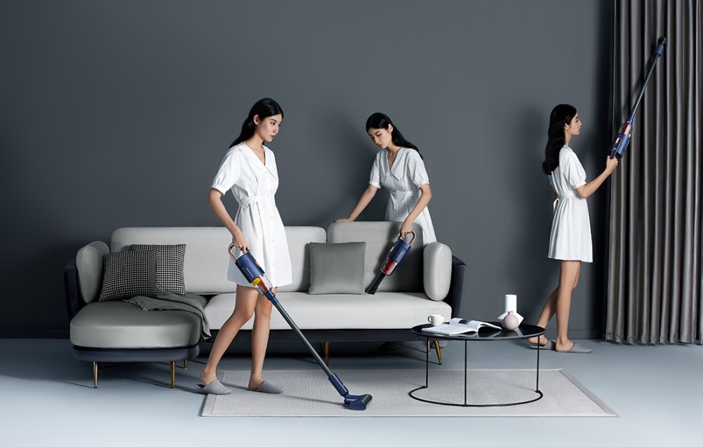 Wireless Cordless Vertical Vacuum cleaner Deerma VC20 Pro, Blue (6)