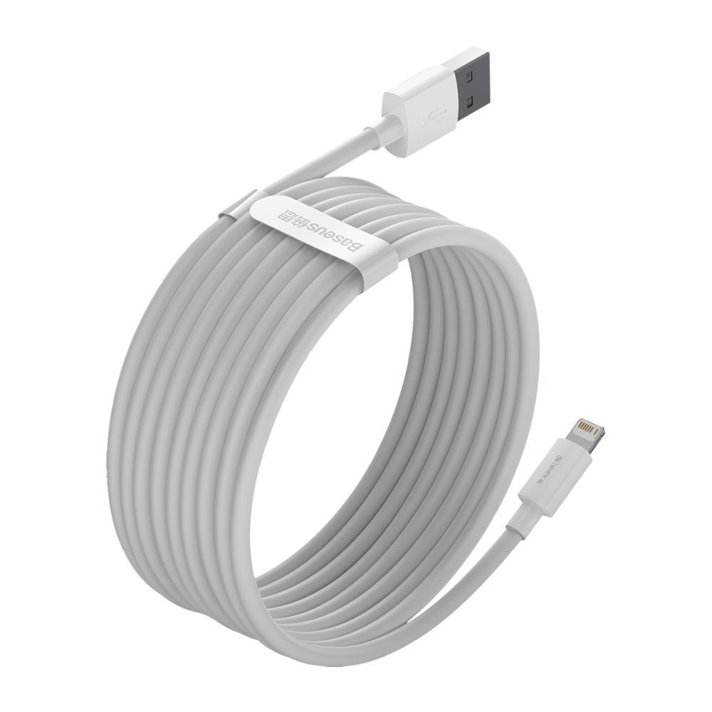 Baseus 2x USB - Apple iPhone Lightning Data Charging Cable 1,5m, White (0)