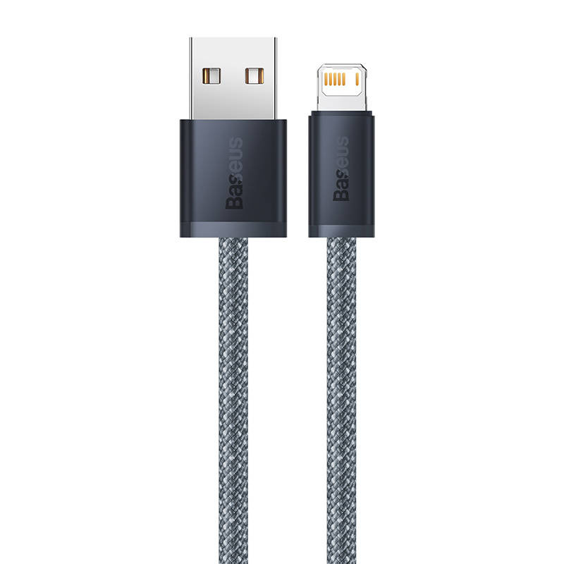 Baseus Dynamic CALD000516 USB to Lightning Cable 2.4A 2m Gray (1)