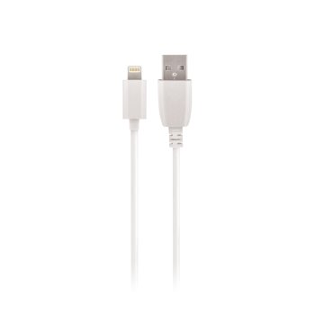 Maxlife USB to Apple iPhone Lightning Cafule Data Charging Cable, 2A, 3m, White