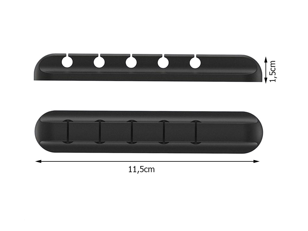 Desk Cable Organiser Adhesive Cable Holder Organizer 5 slots (4)