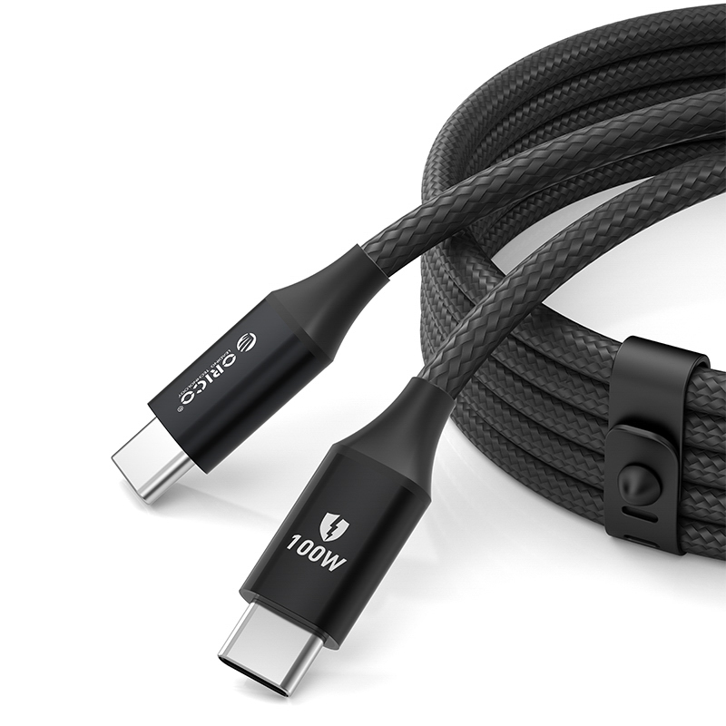 USB-C to 1m 5A 100W cable - black