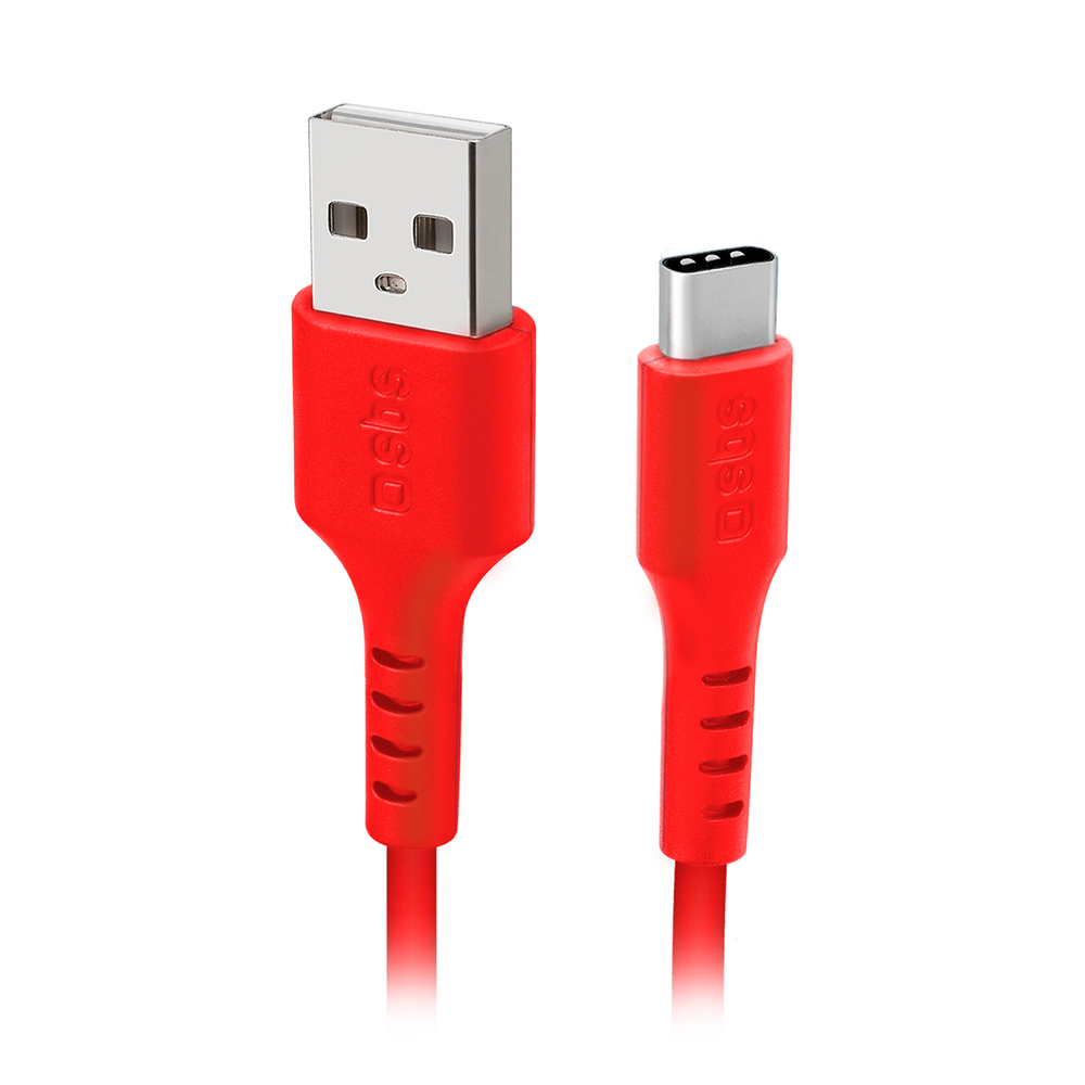 Data cable USB 2.0 - Type-C Red