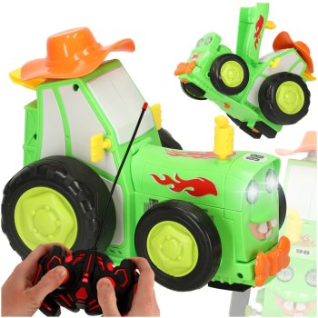 Jumping & Dancing Remote Control RC Tractor with Sound, Green