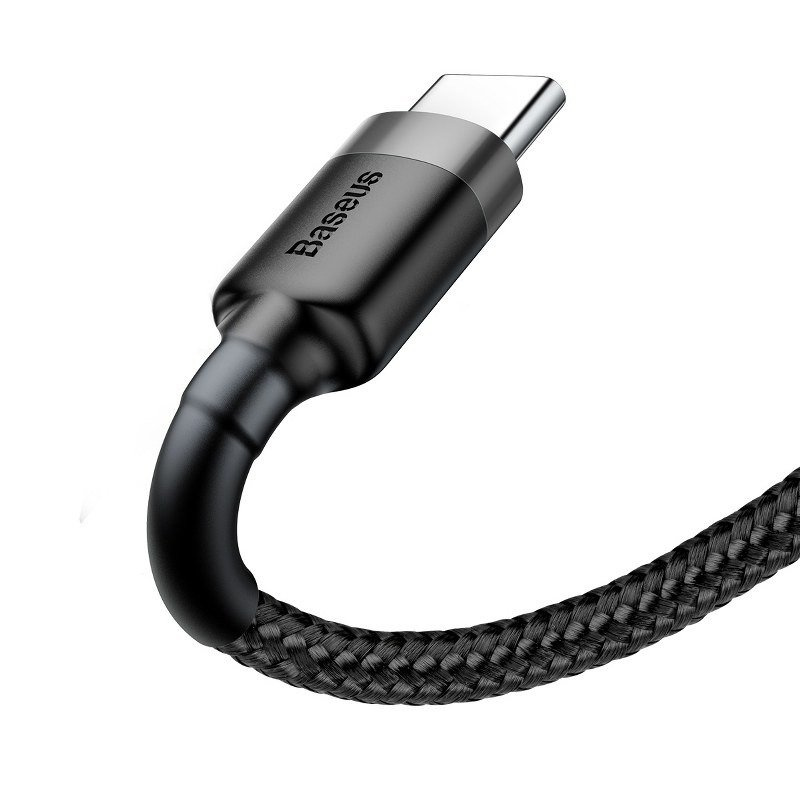USB to USB-C Cable Baseus Cafule 2A 2m Gray/Black (3)