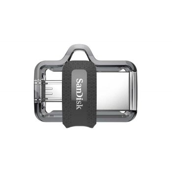 SanDisk Ultra Dual Drive m3.0 64GB USB 3.0 micro-USB 150 MBps, gray