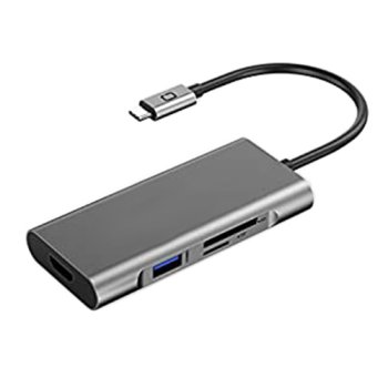 Adapter Usb Type-C - 3 X Usb 3.0, Type-C Pd, Hdmi, Sd, Tf