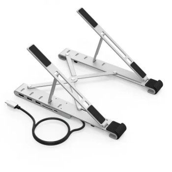 Choetech stand multifunctional station laptop PD / USB-C HDMI (4K / 30Hz) / 2xUSB-A / 1xUSB-C / 1xSD / 1xTF black...