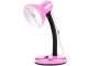 Adjustable School Desk Lamp with Flexible Arm, Night Light, Pink