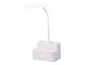 24 LED School Desk Lamp with Organizer, White