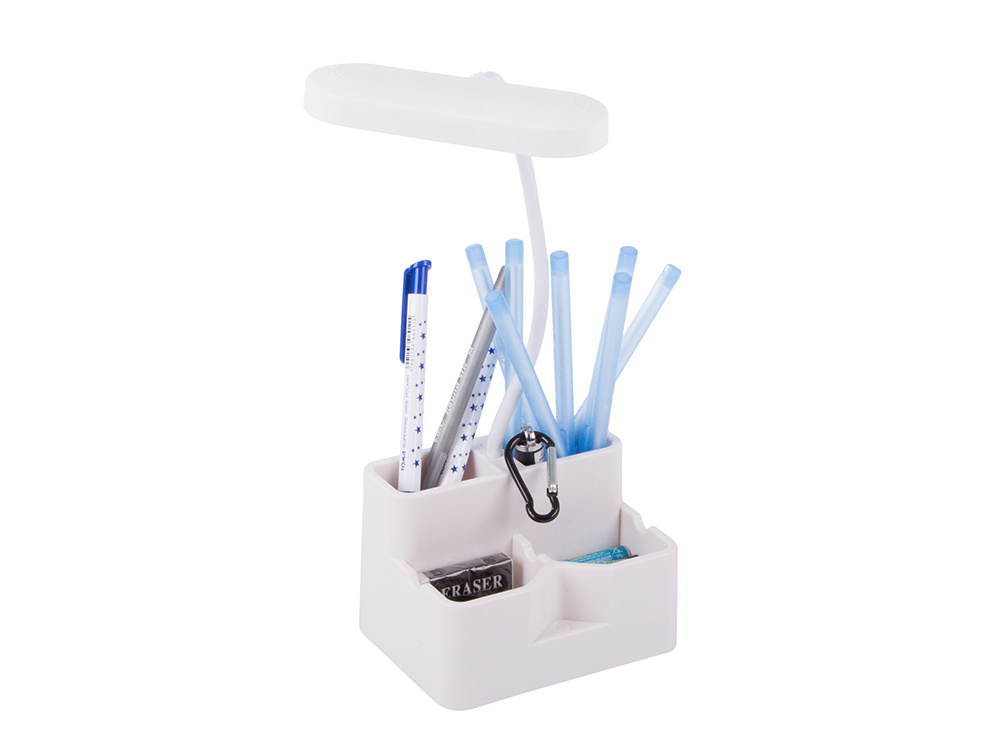 24 LED School Desk Lamp with Organizer, White (3)
