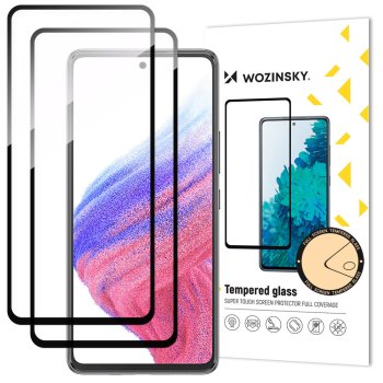 Samsung Galaxy A54 (SM-A546) 5D Tempered Glass Screen Protector 2pcs., Black