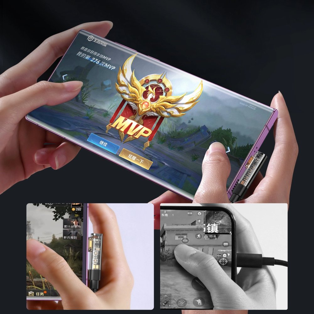 Joyroom Gaming Cable USB Type C to USB Type C 100W 1.2m, Black (2)