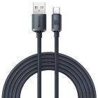 Baseus Crystal Shine USB Type C Data Charging Cable 100W, 2m, Black