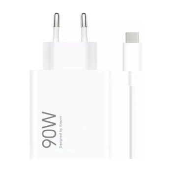 Xiaomi HyperCharge Combo 90W 6.1A USB-A Wall Charger with USB-C Cable - White