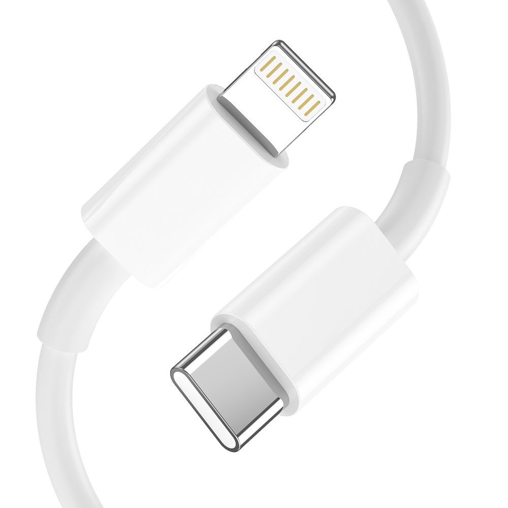 Tech-Protect C20W USB-C PD 20W / USB-A QC 3.0 Charger with USB-C / Lightning Cable - White (2)