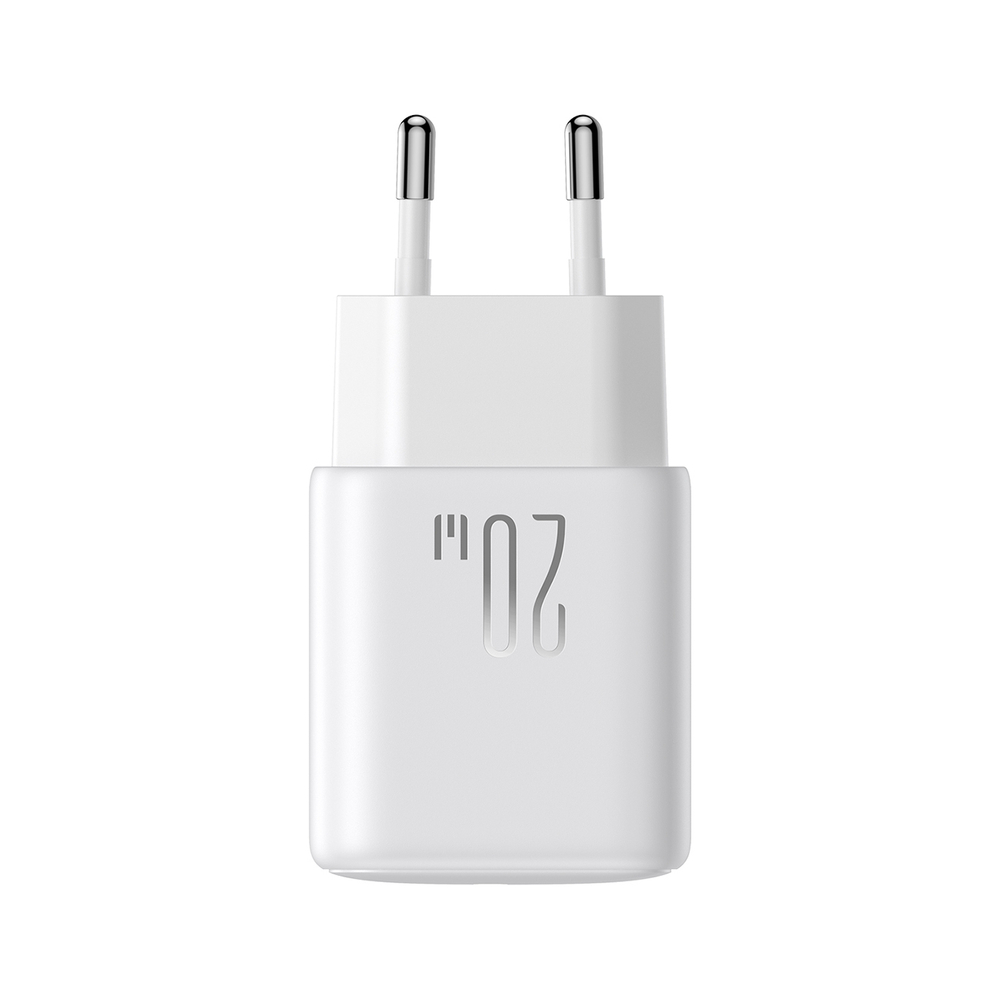 Joyroom JR-TCF20 USB-C PD 20W network charger - white + USB-C / USB-C cable 1m (1)