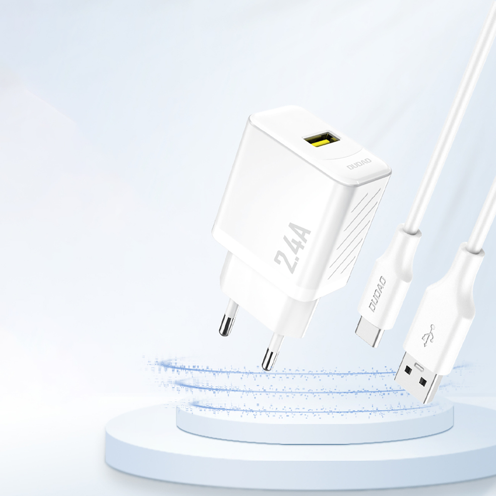 Dudao A23 2.4A USB-A Charger - White (0)