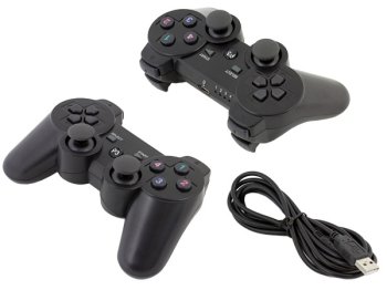 Wireless Game Controller Gamepad for Playstation 3, Black (1 pcs.)