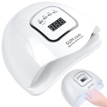 UV/LED Nail Lamp SUN X5 MAX 150 W, White (46 LED, With LCD & Timer)