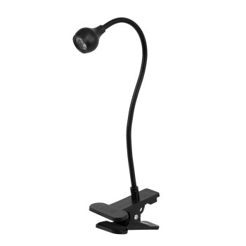 Glow Snake UV Manicure Desk Lamp 3 W, Black (395 nm, with Flexible Holder)
