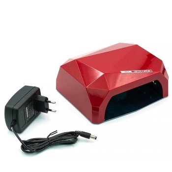 CCFL + UV/LED Manicure & Pedicure Lamp 36 W, Red (LED 24 W + CCFL 12 W)