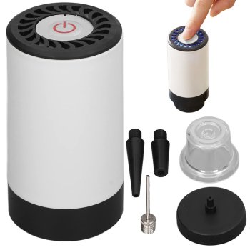 Electric Vacuum Sealer Pump for Food Storage and Sous Vide Bags, Rechargeable