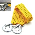 Car Tow Rope Strap with Hooks - 3m, 3000kg