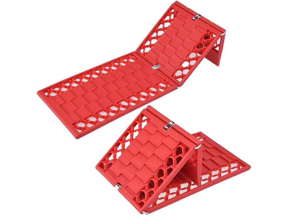 Folding Anti-Slip Rescue Pads for Car Snow, Mud, and Sand - 2 Pcs (1)
