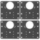 Hinge Repair Plates, Set of 4 pcs. Malatec 23032