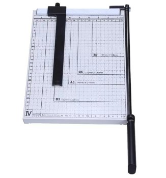 A4 Paper Cutter and Trimmer, 12 Sheet Capacity, white