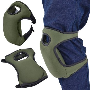 foam work knee pads green
