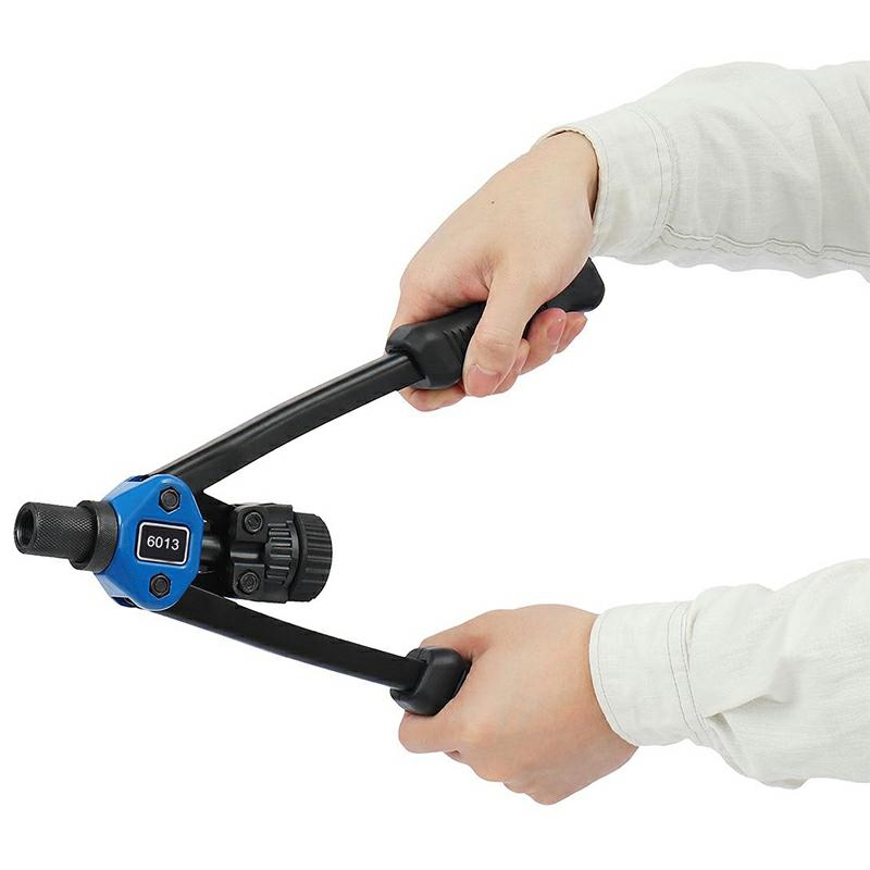 Hand Rivet Nut Tool Kit with 7 Mandrels and Assorted Rivnuts M3-M12 (0)