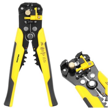 Bigstren 3-in-1 Automatic Wire Stripper, Cutter, and Crimper, Yellow-Black