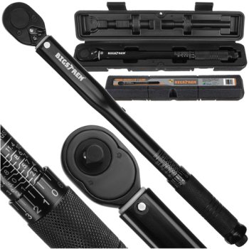 Bigstren 3/8-Inch Drive Click Torque Wrench 7-112 Nm with Case 26079