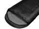 Lightweight camping mummy sleeping bag with cover, warm, black